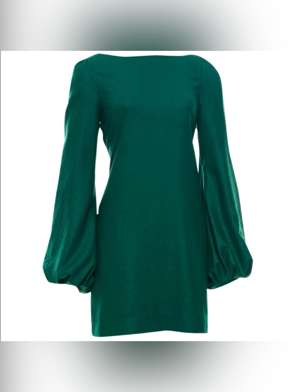 Deisgner Elizabeth and James Luna Emerald Green Bubble Sleeve Mini Dress Sz. 4